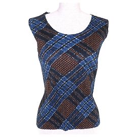 Issey Miyake PLEATS PLEASE Tanktop aus Polyester ärmelloses T-Shirt