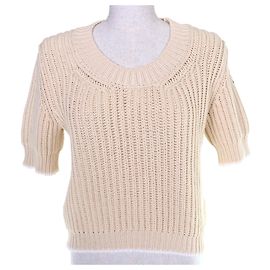 Moncler GIROCOLLO TRICOT Cotton Knit Top