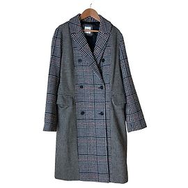 Autre Marque GAP MIXEDPLAID COAT Abrigo de mezcla de lana