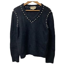 Jersey de punto de mohair Gucci cuello en V