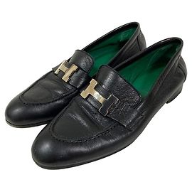 Hermès Mocassin Paris H Buckle Loafer 34.5