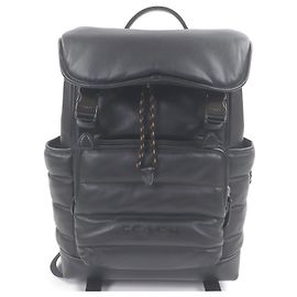 COACH League Flap Backpack Leder-Rucksack