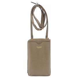 Autre Marque Borsa a tracolla VIOLA d'ORO beige
