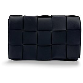Bottega Veneta Cassette Maxi Intrecciato Leather Mini