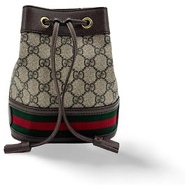 Gucci Ophidia Bucket GG Coated Canvas Mini