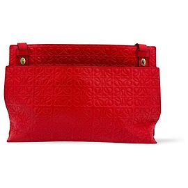 Loewe T Messenger Anagram Embossed Leather Medium