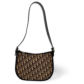 Christian Dior Vintage Trotter Pochette Diorissimo Canvas Small