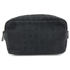 Bulgari Bvlgari Pouch Canvas Black