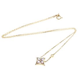 Pendente Louis Vuitton Color Blossom BB Star Oro Rosa 18K con Diamante e Madreperla