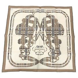 Hermès Hermes Beige Cotton Scarf