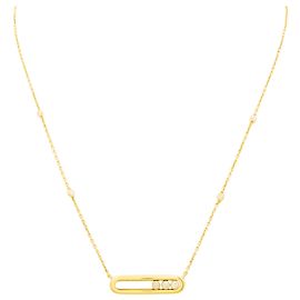Collar Messika "Baby Move" en oro amarillo y diamantes.