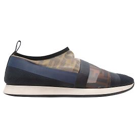 Fendi Mesh Slip-On Sneaker in Navy & Multicolor Größe 37