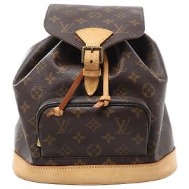 Louis Vuitton Montsouris MM Monogram Rucksack in Brown M51136