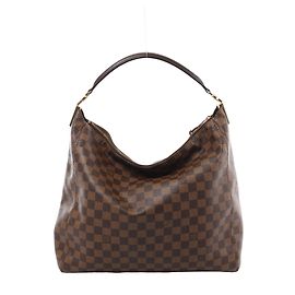 Louis Vuitton Portobello GM Damier Ebene Schultertasche in Braun N41185