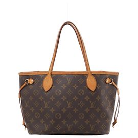 Louis Vuitton Neverfull PM Monogram Canvas Shoulder Bag in Brown M40155
