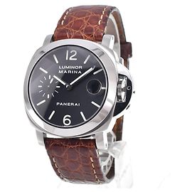 Panerai Luminor Marina Manual Stainless Steel and Leather 44