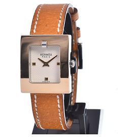 Hermès Cinturón Hermes Quartz Stainless Steel and Leather 22