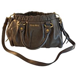 Bolsa de mão Miu Miu em couro
