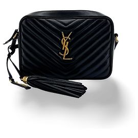 Autre Marque Saint Laurent Lou Camera Matelasse Chevron Velvet Small