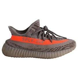 Sneakers Yeezy grigie in tessuto