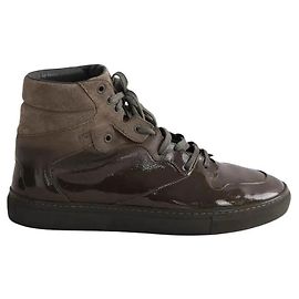 Balenciaga Sneakers Khaki Leather Men's 42