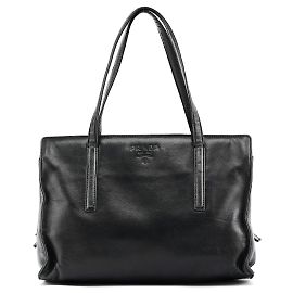 Prada 1995 Navy Nappa Sport Tote Bag