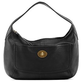 Coach 11613 Black Leather Ergo Turnlock Hobo Shoulder Bag