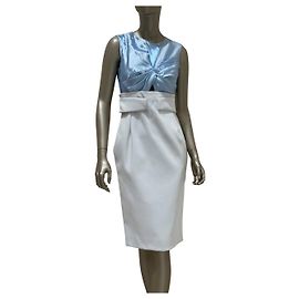 Vestido de cóctel de mezcla de seda Christian Dior Talla 38 De segunda mano