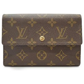 Louis Vuitton Portafoglio Vintage Monogram Canvas Porte Tresor Etui Papiers