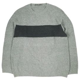 Autre Marque Yohji Yamamoto BLOCKING KNIT WITH ROUND NECK Camisola de lã