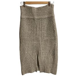 Autre Marque Falda de punto Aqua de lana y cashmere BACCA