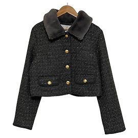 Autre Marque Giacca in tweed e pelliccia Rirandture