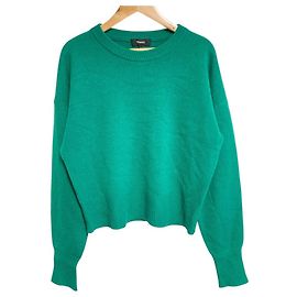 Theory Jersey de cashmere CASHMERE DROP SHOULDER CREW