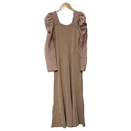 Autre Marque FRAY I.D Mermaid Strickkleid mit Organdie-Ärmeln