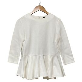 Autre Marque Top Peplum com Ombreiras TSURU By MARIKO OIKAWA