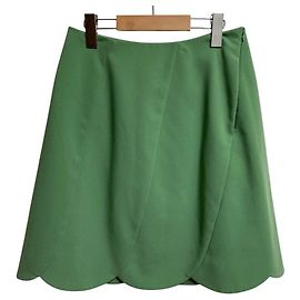 Autre Marque Falda con borde festoneado Flower Petal Foxey New York