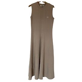 Autre Marque Furfur Kleid mit Logo-Stickerei
