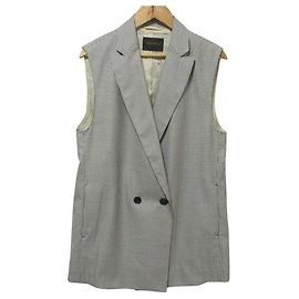 Autre Marque Colección TOMORROWLAND Chaleco cruzado de cuadros Gingham sedoso