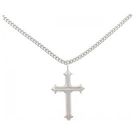 Autre Marque Collana con ciondolo a croce in platino PT900 PT850