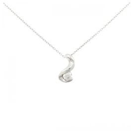 Autre Marque Platin-Diamant-Halskette