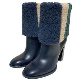 Tory Burch Shearling Leather Boots