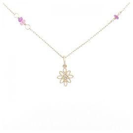 Autre Marque Collar agete K10 Gold Gemstone