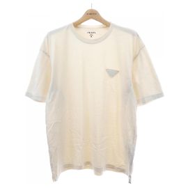 Prada Triangle Logo Cotton T Shirt