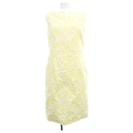 Autre Marque Vestido NEMIKA blanco y amarillo