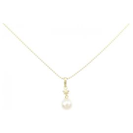Autre Marque Collar de perlas Akoya y diamantes Au750
