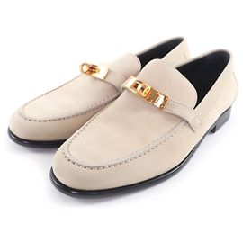 Hermès Mocassins Hermes Desting Kelly Metal Suede 35