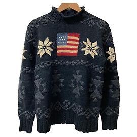 Maglione a collo alto in maglia Polo Sport Ralph Lauren Flag