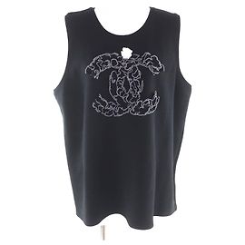 Débardeur en laine Chanel Camellia COCO