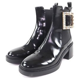 Roger Vivier Viv Ranger Leather Chelsea Boots