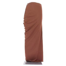 Autre Marque LA GALPA Maxirock aus Seide braun